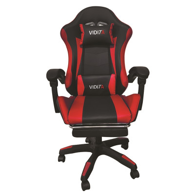 CF292 ΜΑΥΡΟ/ΚΟΚΚΙΝΟ ΠΟΛΥΘΡΟΝΑ GAMING/ΜΕ ΥΠΟΠΟΔΙΟ